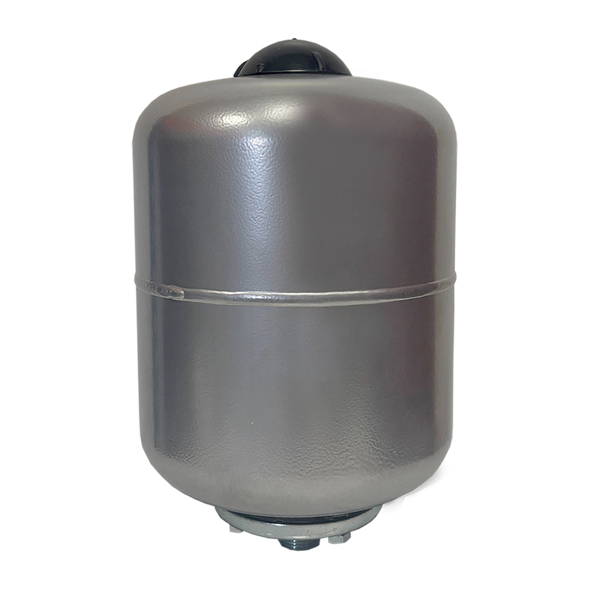 Front View of 5 Litre Grey Potable Expansion Vessel/ Tank on White Background